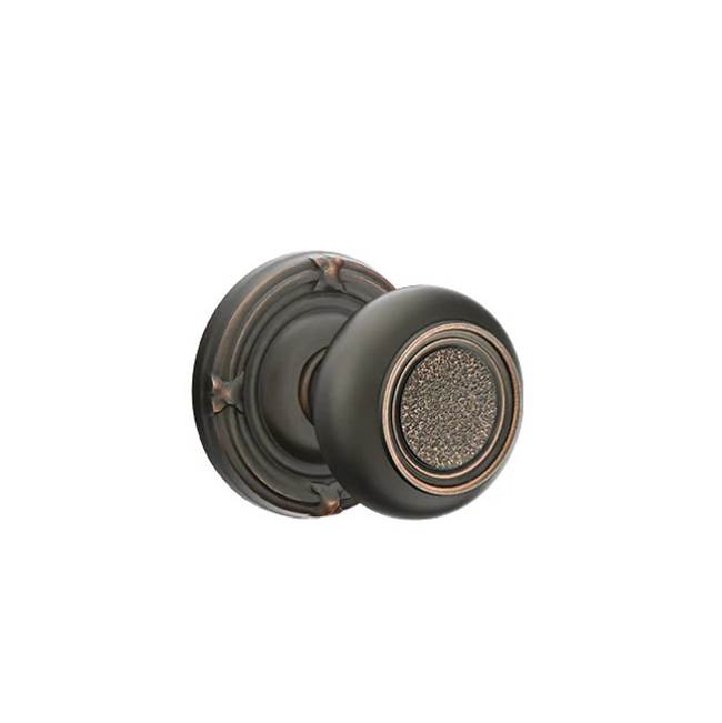 Emtek - Dummy, Ribbon and Reed Rosette, Belmont Knob, US10B - Oil Rubbed Bronze