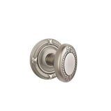 Emtek - Concealed, Privacy, Ribbon and Reed Rosette, Belmont Knob, US15A - Pewter