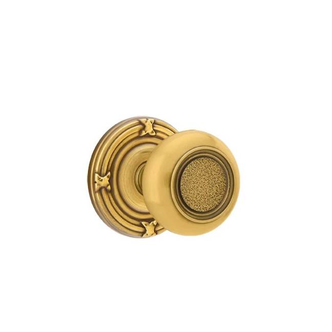 Emtek - Dummy, Ribbon and Reed Rosette, Belmont Knob, US7 - French Antique