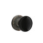 Emtek - Concealed, Passage, Ribbon and Reed Rosette, Ebony Knob, US10B - Oil Rubbed Bronze