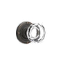 Emtek - Concealed, Privacy, Ribbon and Reed Rosette, Lowell Crystal Knob, US10B - Oil Rubbed Bronze