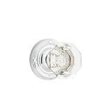 Emtek - Passage, Ribbon and Reed Rosette, Old Town Crystal Knob, US26 - Polished Chrome