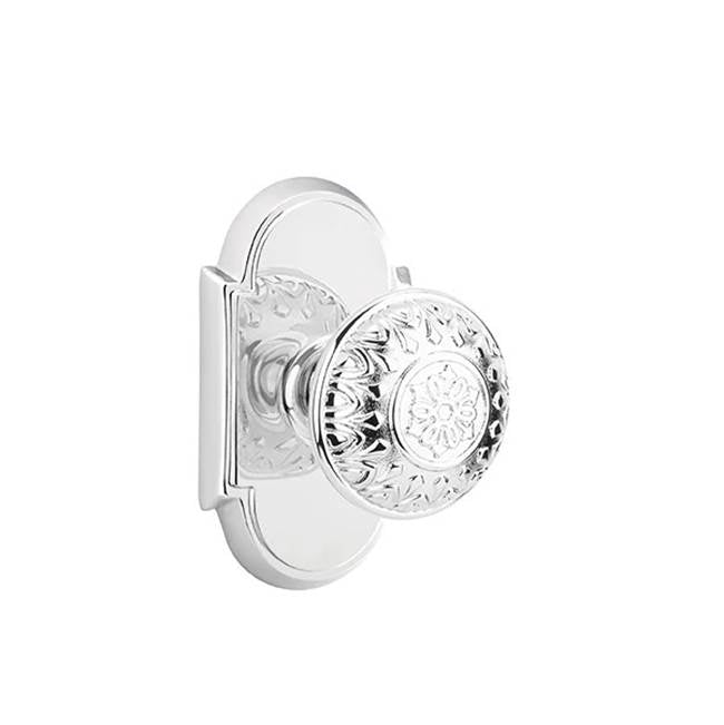 Emtek - Dummy, No.8 Rosette, Lancaster Knob, US26 - Polished Chrome