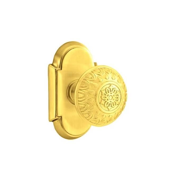 Emtek - Dummy, No.8 Rosette, Lancaster Knob, US3NL - Unlacquered Brass