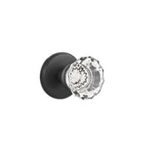 Emtek - Privacy, Watford Rosette, Astoria Crystal Knob, US19 - Flat Black