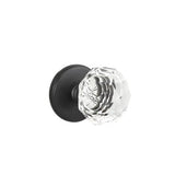 Emtek - Privacy, Watford Rosette, Diamond Crystal Knob, US19 - Flat Black