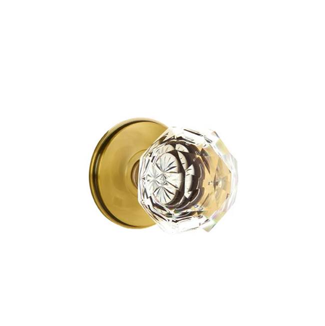 Emtek - Privacy, Watford Rosette, Diamond Crystal Knob, US7 - French Antique