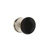 Emtek - Privacy, Watford Rosette, Ebony Porcelain Knob, US15 - Satin Nickel