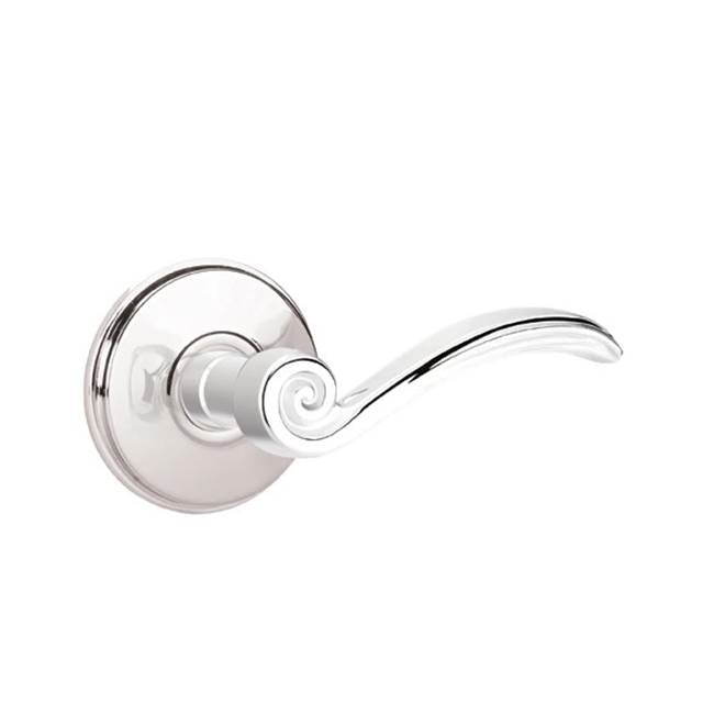 Emtek - Privacy, Watford Rosette, Elan Lever, LH, US26 - Polished Chrome