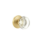 Emtek - Passage, Watford Rosette, Georgetown Crystal Knob, US4 - Satin Brass
