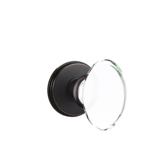 Emtek - Passage, Watford Rosette, Hampton Crystal Knob, US10B - Oil Rubbed Bronze