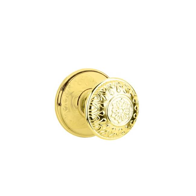 Emtek - Privacy, Watford Rosette, Lancaster Knob, US3 - Polished Brass