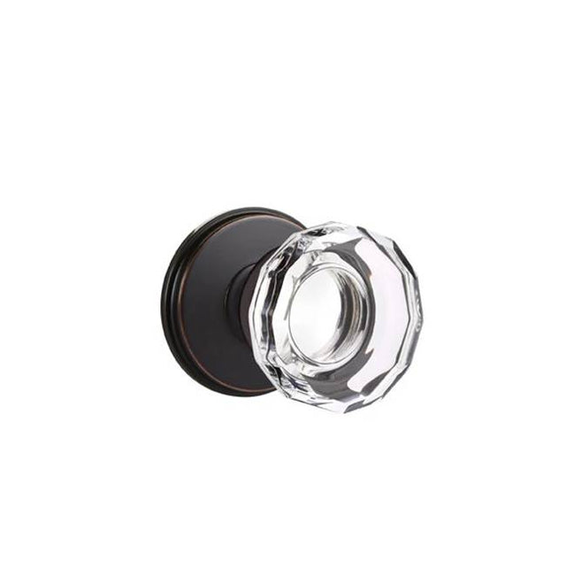 Emtek - Passage, Watford Rosette, Lowell Crystal Knob, US10B - Oil Rubbed Bronze