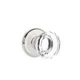 Emtek - Passage, Watford Rosette, Lowell Crystal Knob, US14 - Polished Nickel