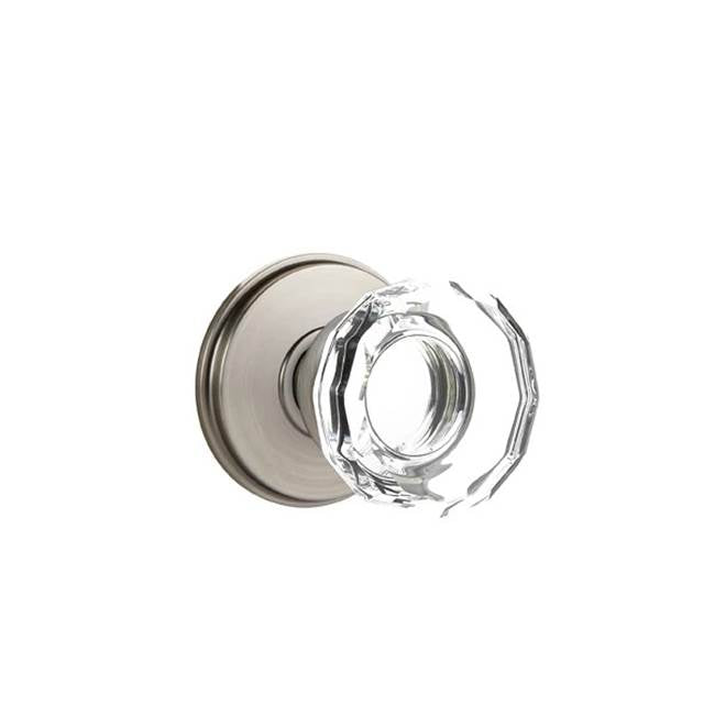 Emtek - Passage, Watford Rosette, Lowell Crystal Knob, US15A - Pewter