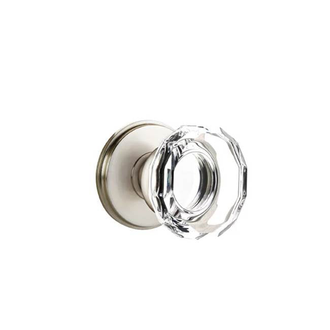 Emtek - Passage, Watford Rosette, Lowell Crystal Knob, US15 - Satin Nickel