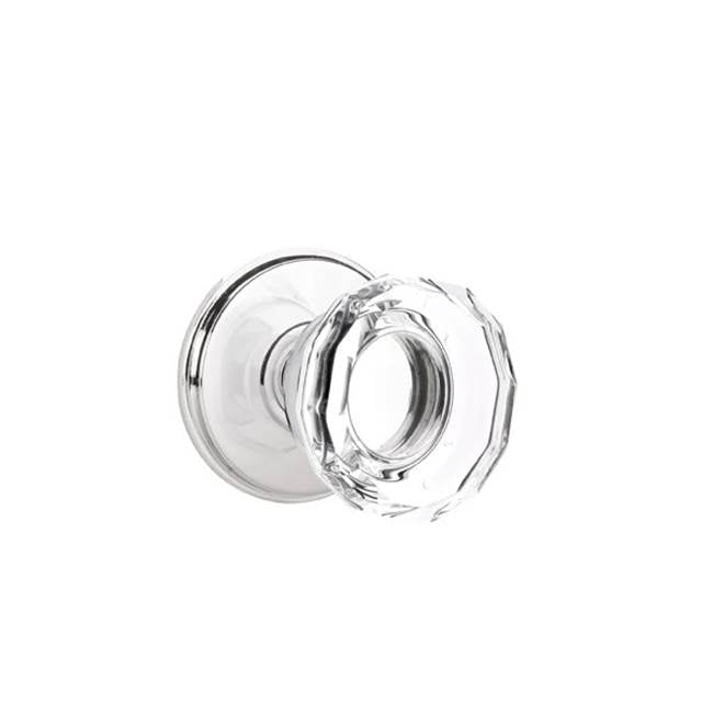 Emtek - Passage, Watford Rosette, Lowell Crystal Knob, US26 - Polished Chrome