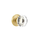 Emtek - Passage, Watford Rosette, Lowell Crystal Knob, US4 - Satin Brass