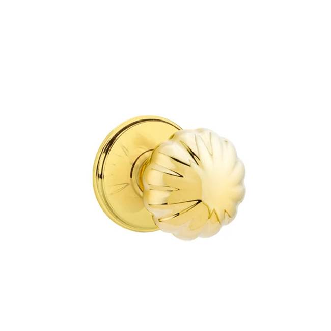 Emtek - Passage, Watford Rosette, Melon Knob, US3NL - Unlacquered Brass
