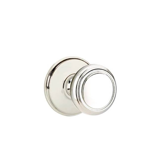 Emtek - Concealed, Passage, Watford Rosette, Norwich Knob, US14 - Polished Nickel