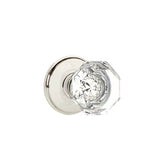 Emtek - Concealed, Passage, Watford Rosette, Old Town Crystal Knob, US14 - Polished Nickel