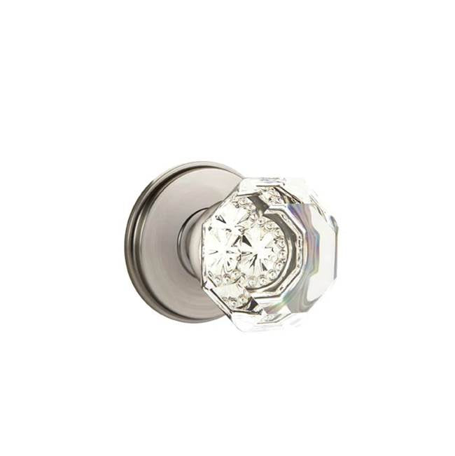 Emtek - Privacy, Watford Rosette, Old Town Crystal Knob, US15A - Pewter