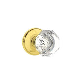 Emtek - Dummy, Watford Rosette, Old Town Crystal Knob, US3 - Polished Brass