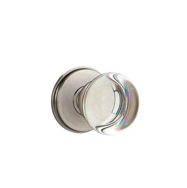 Emtek - Concealed, Passage, Watford Rosette, Providence Crystal Knob, US15A - Pewter