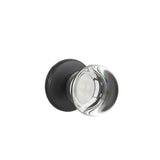Emtek - Privacy, Watford Rosette, Providence Crystal Knob, US19 - Flat Black