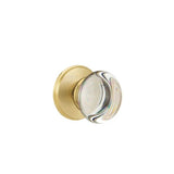 Emtek - Passage, Watford Rosette, Providence Crystal Knob, US4 - Satin Brass