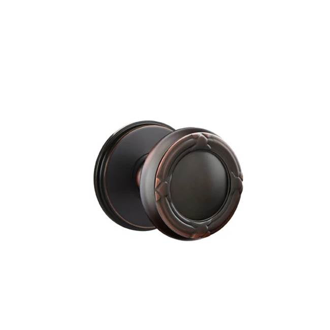Emtek - Concealed, Privacy, Watford Rosette, Ribbon and Reed Knob, US10B - Oil Rubbed Bronze