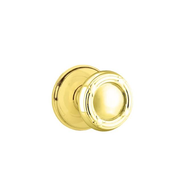 Emtek - Passage, Watford Rosette, Ribbon and Reed Knob, US3NL - Unlacquered Brass