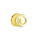 Emtek - Concealed, Privacy, Watford Rosette, Ribbon and Reed Knob, US3 - Polished Brass