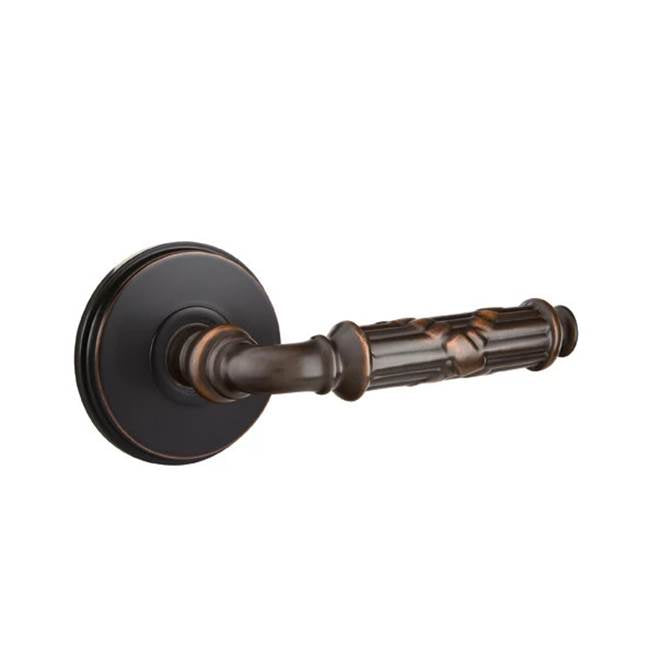 Emtek - Passage, Watford Rosette, Ribbon and Reed Lever, RH, US10B - Oil Rubbed Bronze