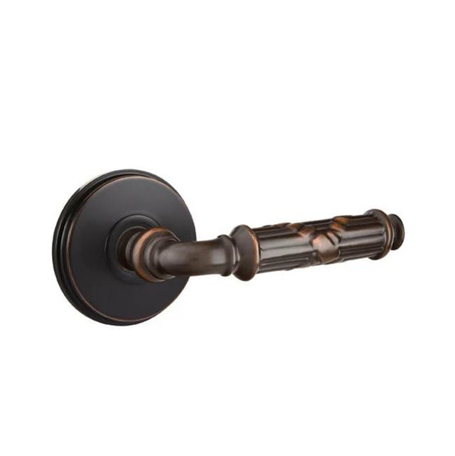 Emtek - Passage, Watford Rosette, Ribbon and Reed Lever, LH, US10B - Oil Rubbed Bronze