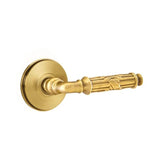 Emtek - Passage, Watford Rosette, Ribbon and Reed Lever, LH, US7 - French Antique