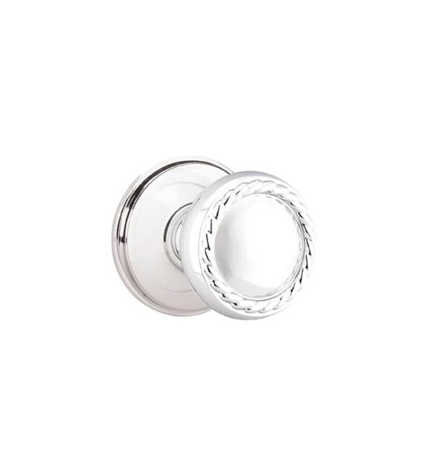Emtek - Dummy, Watford Rosette, Rope Knob, US26 - Polished Chrome