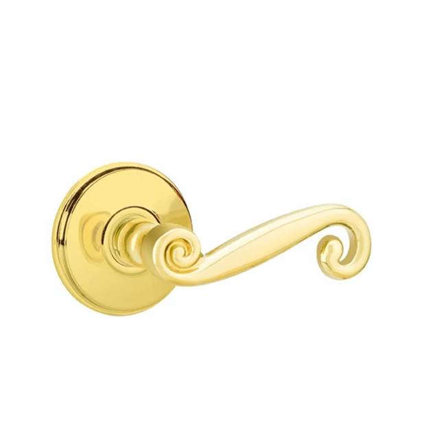 Emtek - Passage, Watford Rosette, Rustic Lever, LH, US3 - Polished Brass
