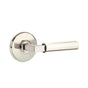 Emtek - Concealed, SELECT Privacy, Watford Rosette US14, L-Square Stem US14, Smooth Handle US14 LH - Polished Nickel
