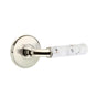 Emtek - Select Privacy, Watford Rosette US14, R-Bar Stem US14, Light Terrazzo Handle, LH - Polished Nickel