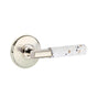 Emtek - Select Passage, Watford Rosette US14, T-Bar Stem US14, Light Terrazzo Handle, RH - Polished Nickel
