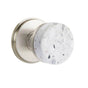 Emtek - Concealed Fastener, Select Privacy, Watford Rosette US15, Conical Stem US15, Light Terrazzo Knob - Satin Nickel