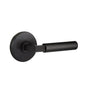 Emtek - SELECT Passage, Watford Rosette US19, L-Square Stem US19, Smooth Handle US19 LH - Flat Black