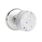 Emtek - Concealed Fastener, Select Privacy, Watford Rosette US26, Conical Stem US26, Light Terrazzo Knob - Polished Chrome