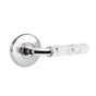 Emtek - Select Privacy, Watford Rosette US26, R-Bar Stem US26, Light Terrazzo Handle, LH - Polished Chrome