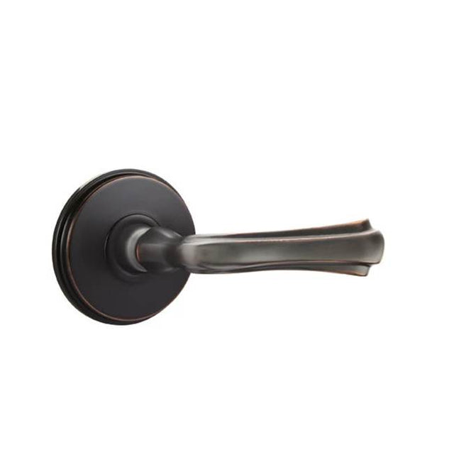 Emtek - Concealed, Privacy, Watford Rosette, Wembley Lever, US10B - Oil Rubbed Bronze