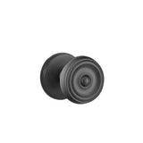 Emtek - Privacy, Watford Rosette, Waverly Knob, US19 - Flat Black