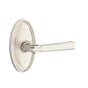 Emtek - Passage, Oval Rosette, Arts and Crafts Lever, RH, US15 - Satin Nickel