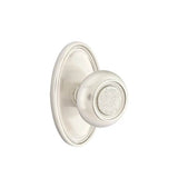Emtek - Passage, Quincy Rosette, Belmont Knob, US15 - Satin Nickel