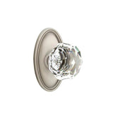 Emtek - Dummy, Oval Rosette, Diamond Crystal Knob, US15A - Pewter